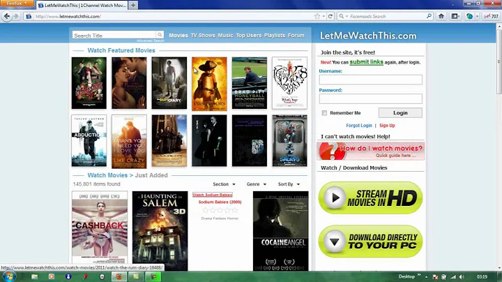 How to download Movies in flv format and where to download movies [ HD ]