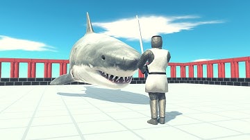 Giant Strong Great White Shark Vs Every Unit ARBS | Animal Revolt Battle Simulator