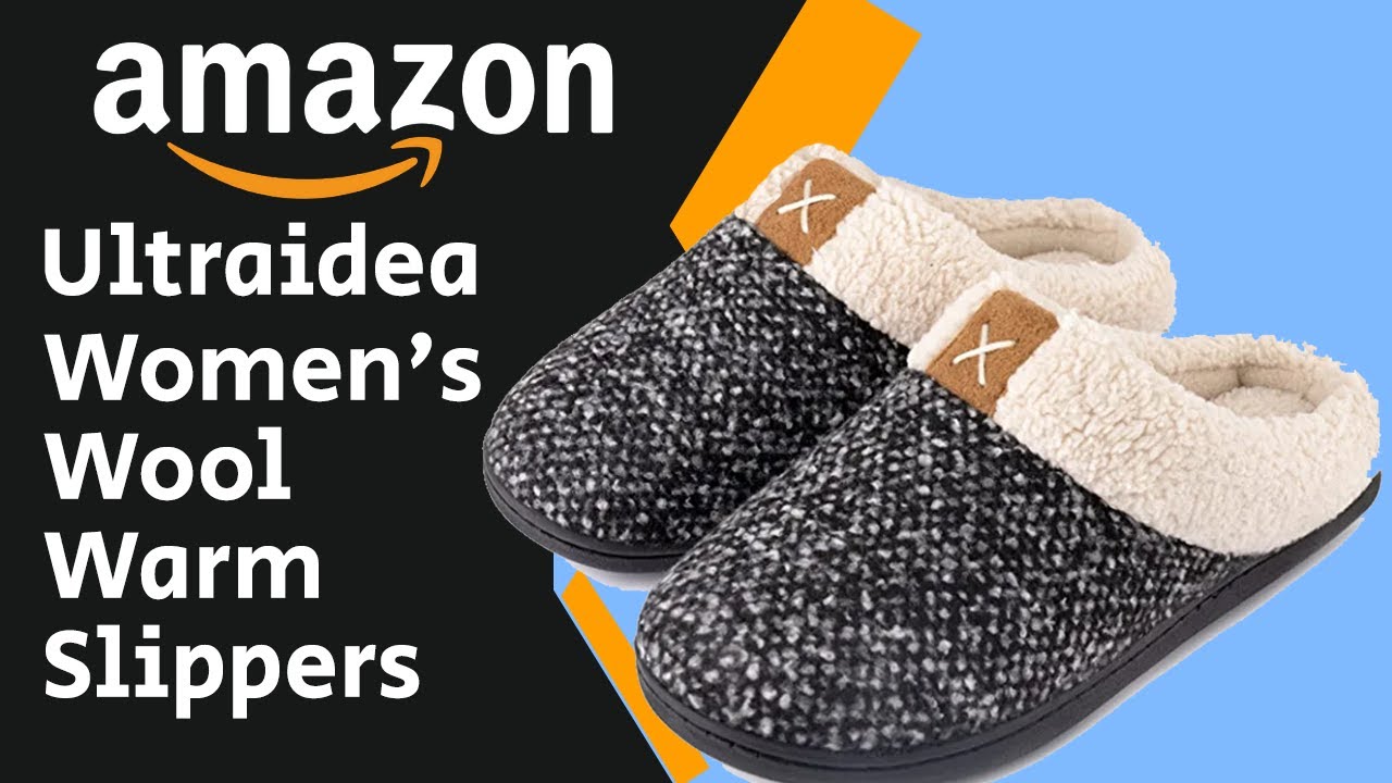 Amazon Latest Women's Warm Slippers | Ultraideas Women's Wool Warm Slippers Product Review 