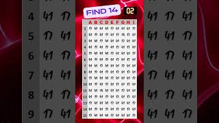 Find 14-The Number Challenge I #brainteaser #braintest #shorts #maths #numerology #iqtest #iq #yt