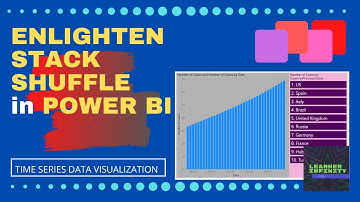 Enlighten Stack Shuffle | Coronavirus Chart | Time Series Data Visualization