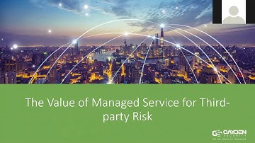The Value of a Managed Service for Third-Party Risk
