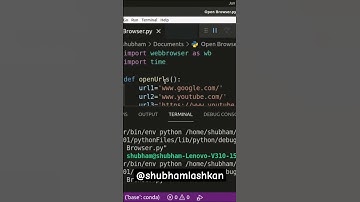 How to open a url using #python on #chrome and #firefox #automation #pythonshorts #pythonadvanced