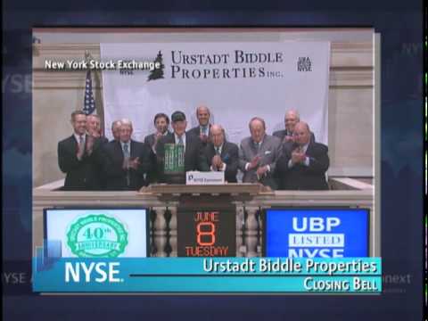 8 June 2010 Urstadt Biddle Properties rings the NY...