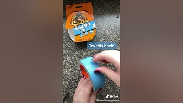 Gorilla Double Sided Tape Liner Removal Hack