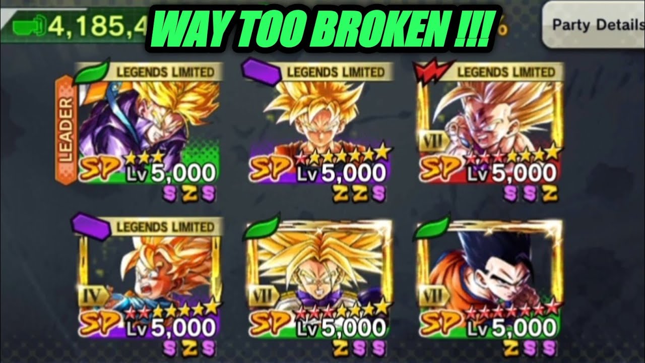 LL SSJ Trunks Showcase On Hybrids Team In Ranked PVP Rating Matches! Dragon Ball Legends YouTube