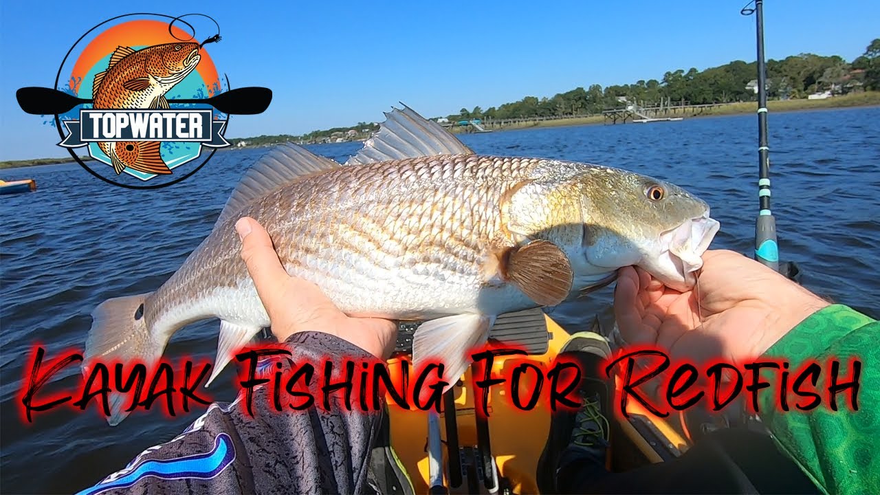Kayak Fishing for Redfish, Charleston SC, Topwater Kayak Charters made