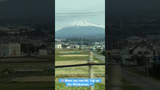 Japan's BULLET TRAIN experience: Passing by Mount Fuji #shorts #train #japan #travel #views