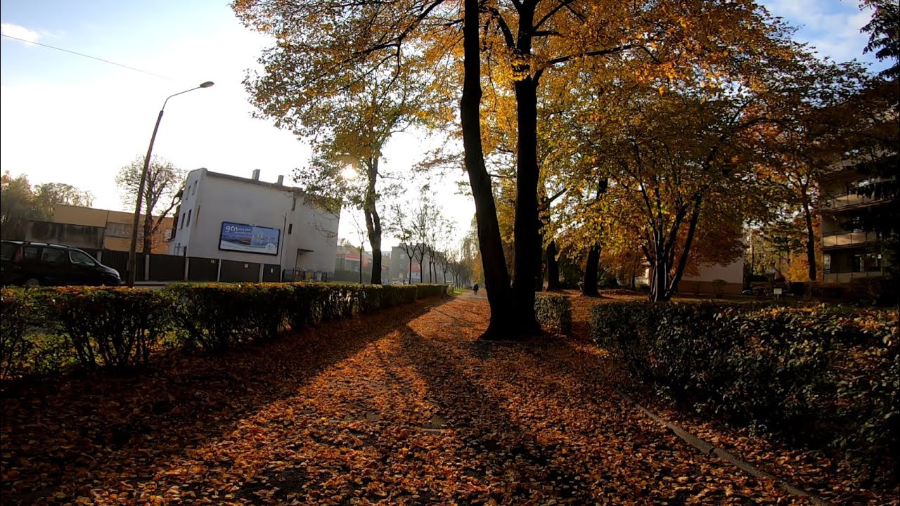 Krótki, jesienny spacer po Wełnowcu - Józefowcu (BINAURAL). Katowice.