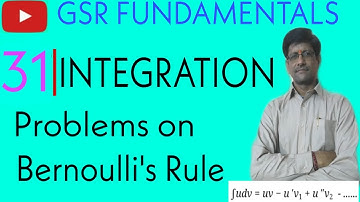 🔴Integration||Part #31||Problems on Bernoulli