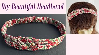 Unique Plait Fabric Infinity Knotted Hairband | DIY Wide Elastic Chunky Braided Turban Headband