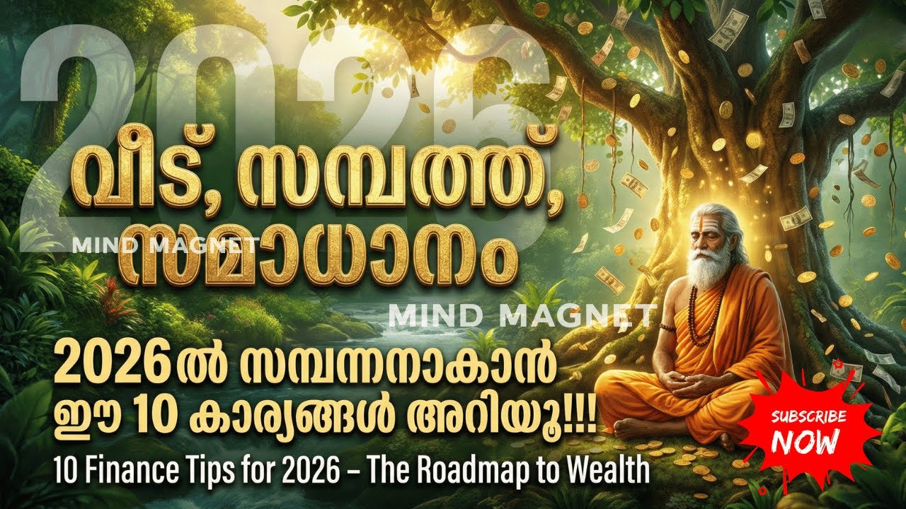 പാവപ്പെട്ടവനായി തുടരണോ? 2026-ൽ രക്ഷപ്പെടാൻ ഈ 10 വഴികൾ! | Malayalam Financial Advice| Mind Magnet