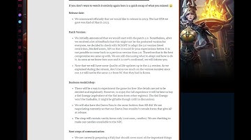 Aion Classic EU official post from Gameforge