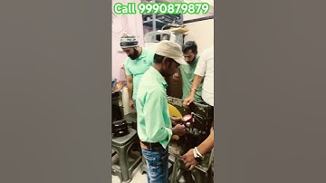 AC mechanical repairing training institute course split AC outdoor leakage check karte hue practical