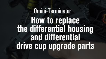 How to replace the differential housing and drive cup upgrade parts for Rlaarlo RC monster truck