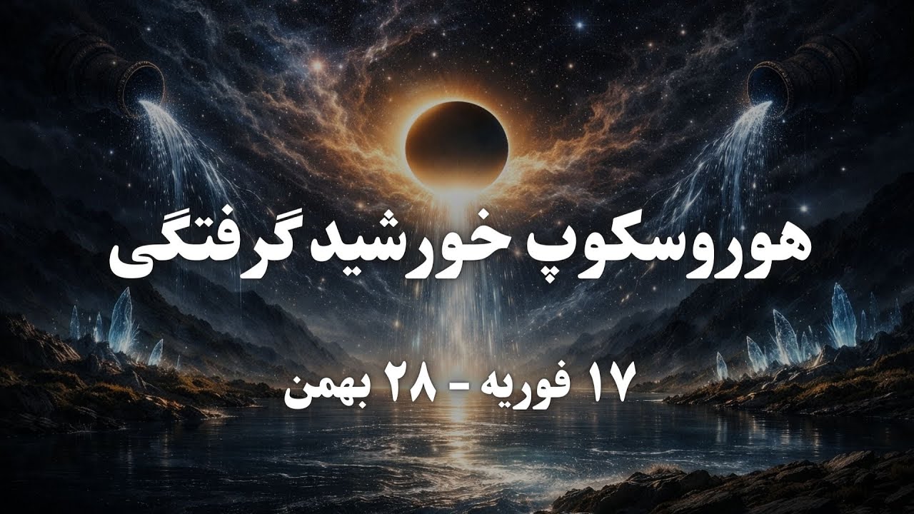 هوروسکوپ اولین خورشیدگرفتگی آکواریوس ۲۰۲۶ امنیت، آینده و فروپاشی نظم‌های کهنه جهان