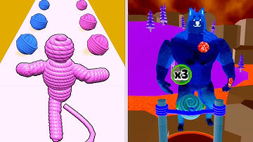 Rope Man Run 🪢 vs Reverse gameplay  Colour Run walkthrough , iOS Android New Update ( part : 1898 )