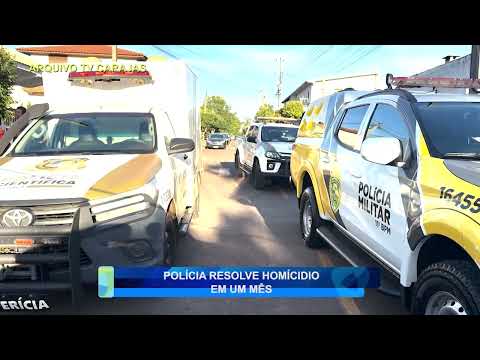 POLÍCIA RESOLVE HOMÍCIDIO EM UM MÊS