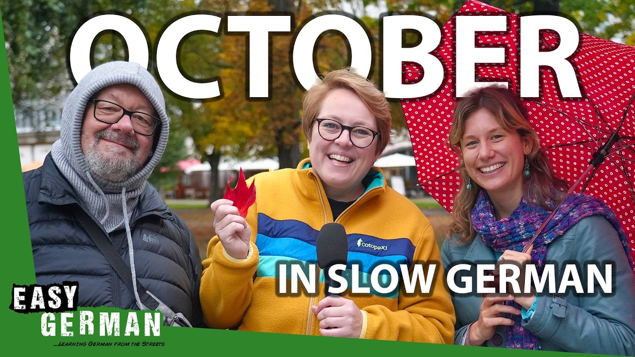 October in Slow German (A2 Listening Comprehension) | Super Easy German 289