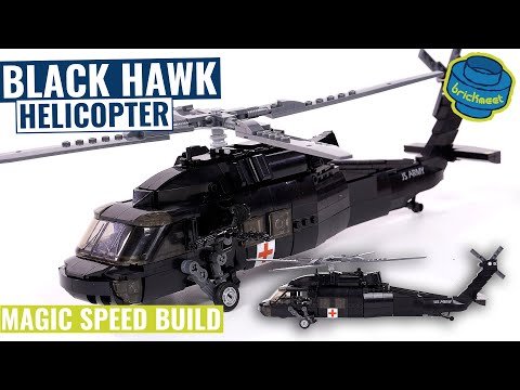 Black Hawk Rescue Helicopter - Sluban B1012 (Speed Build Review)