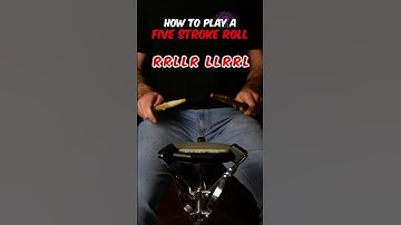 How to Play a 5 Stroke Roll Drum Rudiment 🥁