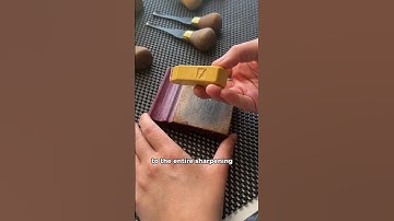 My key to SUPER sharp carving tools and clean prints 🔑 #printmaking #linocut #artist