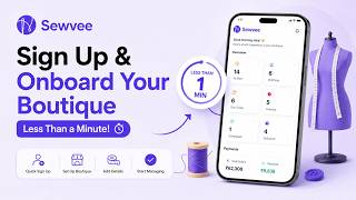 Tutorial #1: How to Sign Up & Onboard Your Boutique in Sewvee | Complete Setup Guide (2026) screenshot 3