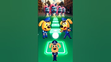 SHERIFF LABRADOR EXE vs DOBIE EXE vs SHERIFF PAPILLON EXE xCoffin Dance | #tileshop #tileshopedmrush