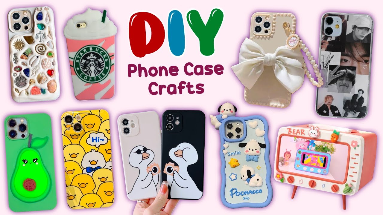 10 DIY AMAZING PHONE CASE CRAFTS - YouTube