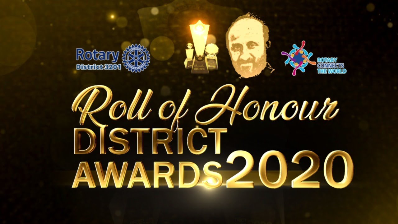 ROTARY ROLL OF HONOUR - District Awards 2020