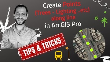 Create Points along line(Tree - Lighting -Station .. etc.) in ArcGIS Pro
