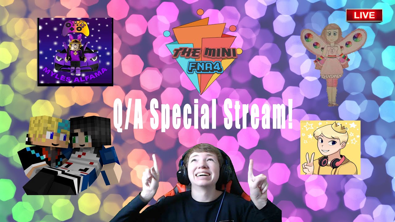 Mr. King Awesome Live Stream! Mini FNA4 Collab! Q/A! 50 Likes= Friend