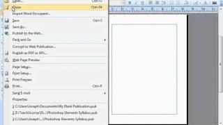 Publisher 2003 Tutorial Closing Your Publication Microsoft Training Lesson 1.16