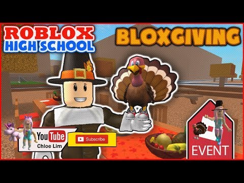 Roblox High School Getting The Pilgrim Hat And Turkey Friend From The Bloxgiving 2017 Event Youtube - roblox bloxgiving 2017 event how to get the pilgrim hat and turkey friend