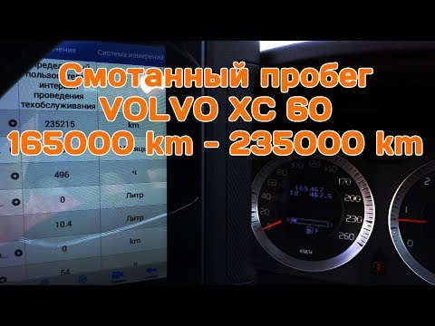 Смотанный пробег VOLVO XC 60