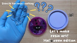 ❔ Resin Experiment: Is it a good idea to use stencils for resin art?