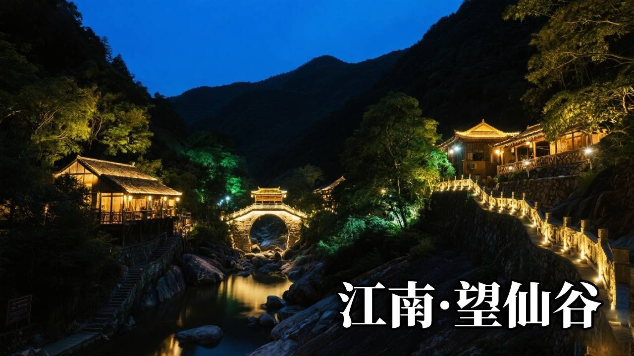 江南之旅——望仙谷，夜晚犹如走入人间仙境，到底是令人惊艳的天上宫阙还是巨资打造的商业小镇！【行走世界的北京老刘】