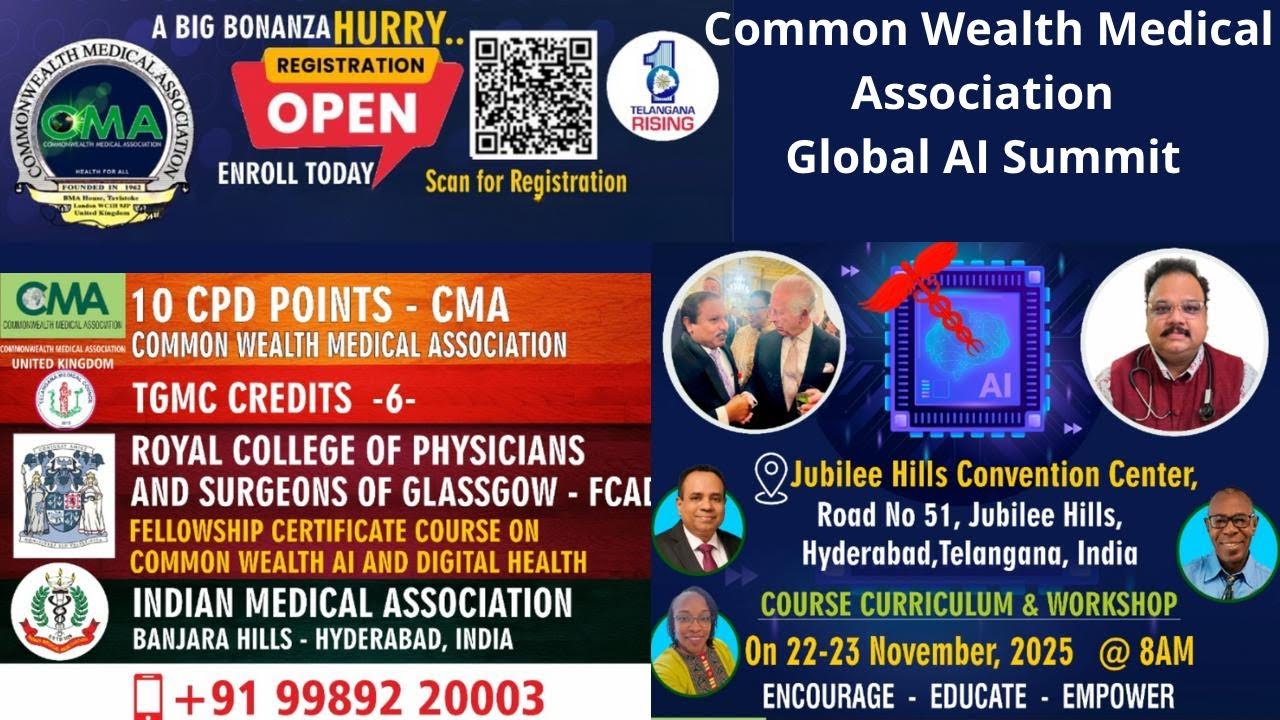AI Global Summit 2025 | First Time Ever by CMA & IMA in Hyderabad