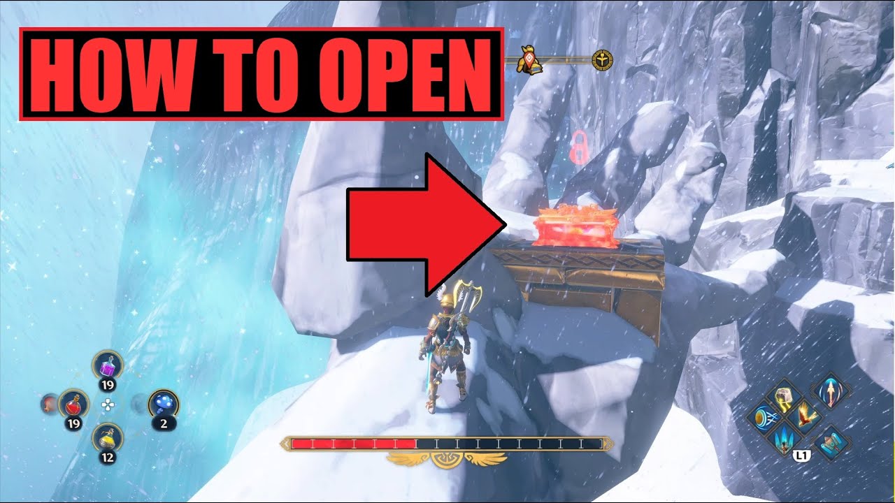 Immortals Fenyx Rising 4k How to open the epic treasure chest in hand