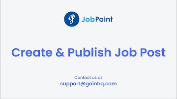 Create & Publish Job Post in JobPoint | Envato | GainHQ