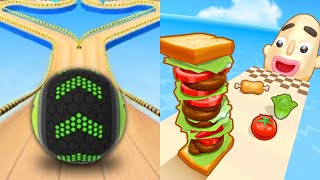 Going Balls vs Sandwich Runner - New Mobile Gameplay - Android,iOS,walkthrough