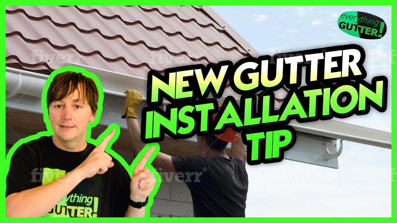 New Gutter Installation Tip 2 "Downspout Extensions" YouTube