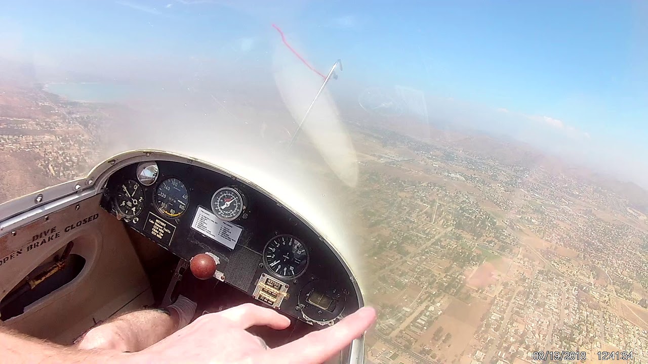 Glider Flying Lake Elsinore 8/19/2018 YouTube
