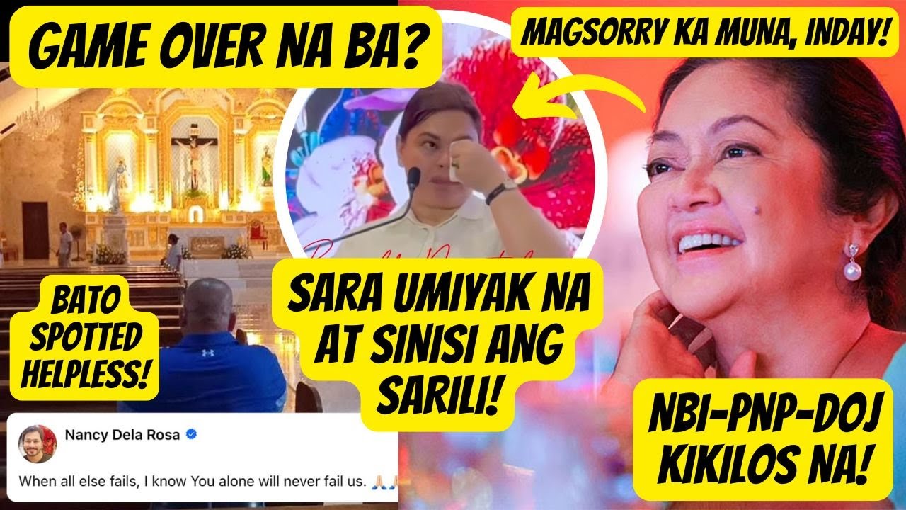 Naku! SARA DUTERTE UMIYAK NA! BATO HELPLESS NA! NBI-PNP-DOJ KIKILOS NA!