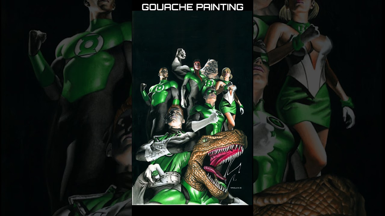 Green Lantern Corps Issue 47 Comic Book Cover Step by Step #dccomics