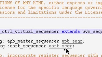 UVM SV Basics 14 Virtual Sequencer Sequence