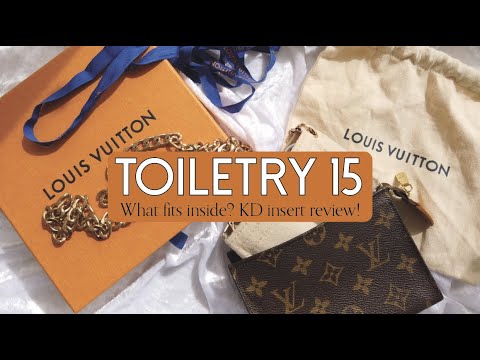 Louis Vuitton Toiletry 15 Unboxing, What fits inside, DIY Cross Body bag