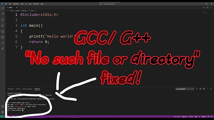 GCC/ G++ "no such file or directory" error even afer settings the right path, fixed!