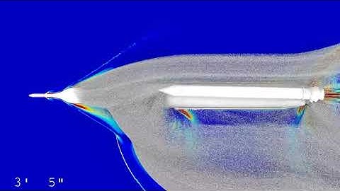Space Launch System SLS Booster Separation Motors CFD Simulation 2016 #2 (SC16)