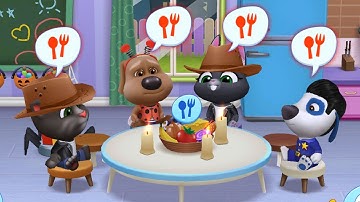 My Talking Tom Friends (iOS,Android) Gameplay Walkthrough - Part 1 (Outfit 7)